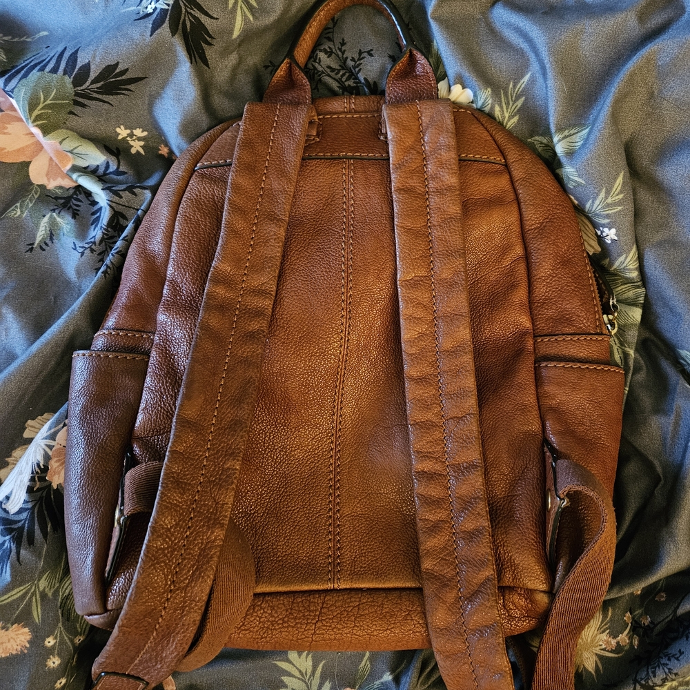 💫FRYE Brown Leather Backpack - Picture 3 of 9